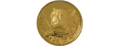 2002 Natura Gold Cheetah Coin – Wild Cats of Africa Series