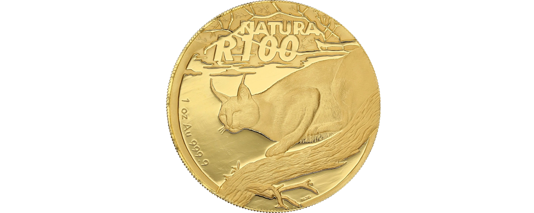 2004 Natura Gold Caracal Coin – Wild Cats of Africa Series