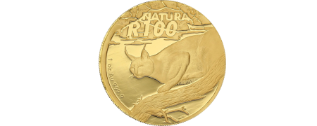 2004 Natura Gold Caracal Coin – Wild Cats of Africa Series