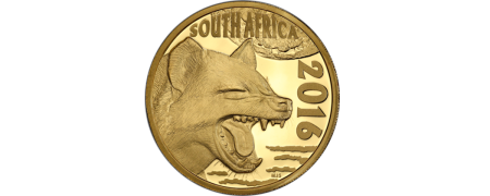 2016 Natura Gold Spotted Hyena – Nocturnal Hunters Coin
