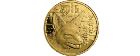 2015 Natura Gold Black-backed Jackal – Nocturnal Hunters Coin
