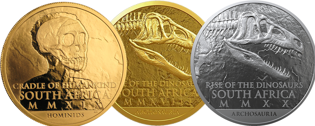 Natura Gold Rise of the Dinosaurs – Palaeontology Coins