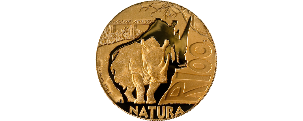 2010 Natura Gold Black Rhino – Safari Through Africa Coin